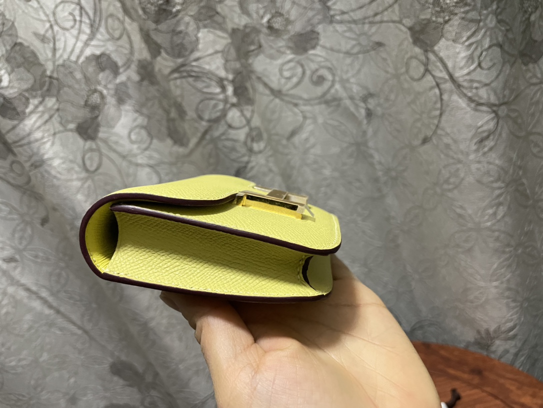 에르메스 콘스탄스백 미니 옐로우 금장